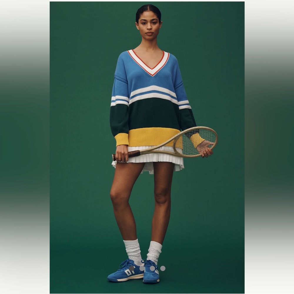 Daily Practice Long-sleeve Twofer Mini Dress.